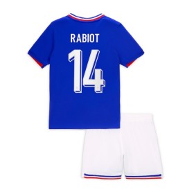 Camisola França Rabiot 14 Criança 1º Equipamento Euro 2024 Manga Curta